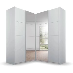 Rauch Quadra Kleiderschrank mit Spiegel - 4-türig, Seidengrau Rauch Quadra Kleiderschrank mit Spiegel - 4-türig, Seidengrau
