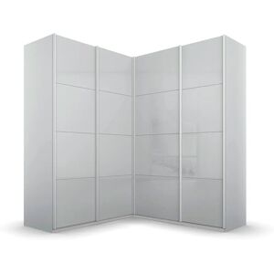 Rauch Quadra Kleiderschrank - Seidengrau, 4 Türen, 181x210x187cm Rauch Quadra Kleiderschrank - Seidengrau, 4 Türen, 181x210x187cm