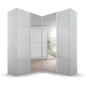 Rauch Quadra Kleiderschrank - Seidengrau/Glas Seidengrau, 4 Türen - Schrank Rauch Quadra Kleiderschrank - Seidengrau/Glas Seidengrau, 4 Türen - Schrank