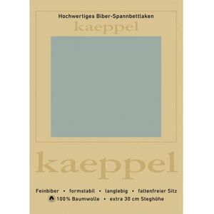 KAEPPEL Biber Spannbettlaken - 180-200x200 cm - Jade KAEPPEL Biber Spannbettlaken - 180-200x200 cm - Jade