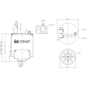 FEBI BILSTEIN 170107 Ilmansiirtojen suojus - Takajousi FEBI BILSTEIN 170107 Ilmansiirtojen suojus - Takajousi
