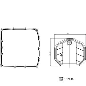 Set filtri idraulici Febi Bilstein - Trasmissione automatica, compatibile Porsche Set filtri idraulici Febi Bilstein - Trasmissione automatica, compatibile Porsche