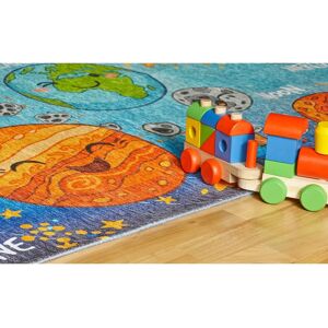 OBSESSION Kinderteppich - My Torino Kids 230 - Pädagogische Weltkarte & Sonnensystem - 120x170cm OBSESSION Kinderteppich - My Torino Kids 230 - Pädagogische Weltkarte & Sonnensystem - 120x170cm