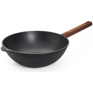 WOLL Eco Logic QXR Wok - Diamond QXR, PFAS-vrij, Inductie, Houten Handvat - Wok/Scheprepan WOLL Eco Logic QXR Wok - Diamond QXR, PFAS-vrij, Inductie, Houten Handvat - Wok/Scheprepan