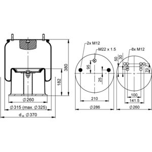 CONTITECH Ilmapuristusjousi - 4035 N P02 - Ilmajousi CONTITECH Ilmapuristusjousi - 4035 N P02 - Ilmajousi