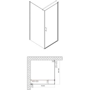 Sturotec 5070 Duschtür - Nano-beschichtetes Sicherheitsglas Sturotec 5070 Duschtür - Nano-beschichtetes Sicherheitsglas