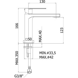 Kronenbach Omega 2.0 Einhebelwaschtischmischer - Wassersparend, Chrom Kronenbach Omega 2.0 Einhebelwaschtischmischer - Wassersparend, Chrom