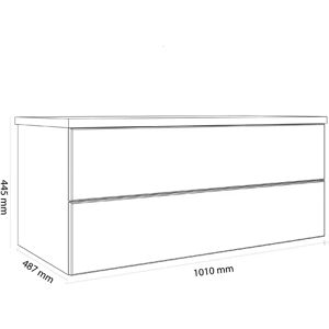 Kronenbach Cube Sideboard - 101 cm mit 2 Auszügen - Sideboard Kronenbach Cube Sideboard - 101 cm mit 2 Auszügen - Sideboard