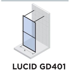Riho GD401 Walk-In Duschwand - 140cm breit Riho GD401 Walk-In Duschwand - 140cm breit