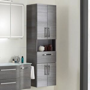 Pelipal Contea Hochschrank - Chrome Gloss - 60x33x168 cm - Mit Fach & Schublade Pelipal Contea Hochschrank - Chrome Gloss - 60x33x168 cm - Mit Fach & Schublade