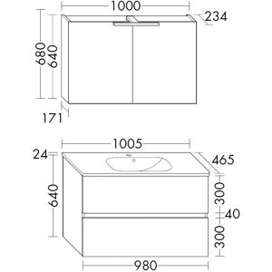 burgbad - Liniq - 100.5 cm - Badmöbel-Set burgbad - Liniq - 100.5 cm - Badmöbel-Set