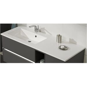 Pelipal Serie 6010 Mineralmarmor-Waschtisch 133 cm, Becken links Pelipal Serie 6010 Mineralmarmor-Waschtisch 133 cm, Becken links