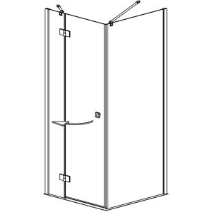 Megabad Profi Collection Planplus - Douchedeur - Chroom - Ingang 55cm - Duitsland Megabad Profi Collection Planplus - Douchedeur - Chroom - Ingang 55cm - Duitsland