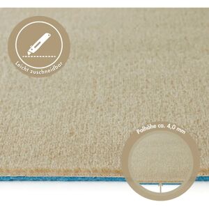 ANDIAMO Velours Kira Teppich - Weich, Strapazierfähig, Beige, 400x500cm ANDIAMO Velours Kira Teppich - Weich, Strapazierfähig, Beige, 400x500cm