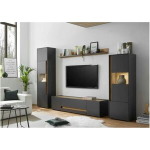 Höffner Cande Grau Wohnwand - Wohnwand Höffner Cande Grau Wohnwand - Wohnwand