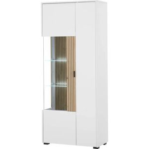INOSIGN Hudson Weiße Eiche Stauraumvitrine - Vitrine INOSIGN Hudson Weiße Eiche Stauraumvitrine - Vitrine