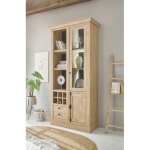 HOME AFFAIRE Cornwall Hochschrank - Landhausstil, Glasvitrine, Eiche Dekor HOME AFFAIRE Cornwall Hochschrank - Landhausstil, Glasvitrine, Eiche Dekor