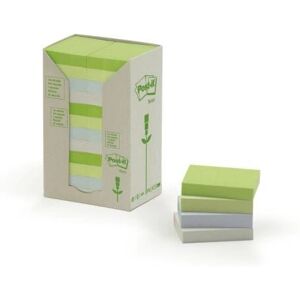 Notas Post-It Recicladas Colores Variados 38x51mm - 24 Bloques - Etiquetas Adhesivas Notas Post-It Recicladas Colores Variados 38x51mm - 24 Bloques - Etiquetas Adhesivas
