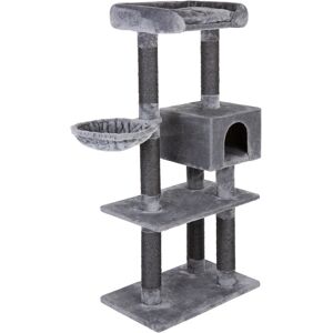 Zooplus Nox Dark Grey Cat Tree - Scratching Post & Bed Zooplus Nox Dark Grey Cat Tree - Scratching Post & Bed