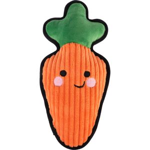 TIAKI Happy Carrot Tough Dog Toy - Large Durable Plush Chew TIAKI Happy Carrot Tough Dog Toy - Large Durable Plush Chew