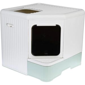 Kooa Corner Cat Litter Box - Eco Plastic, Top & Front Entry Kooa Corner Cat Litter Box - Eco Plastic, Top & Front Entry