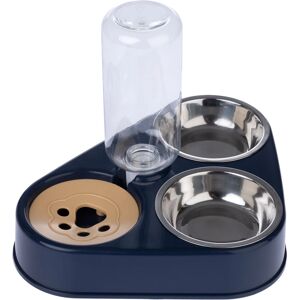 TIAKI Pet Feeder - Triple Compartments with Water Dispenser - Suitable for Cats and Small Dogs TIAKI Pet Feeder - Triple Compartments with Water Dispenser - Suitable for Cats and Small Dogs