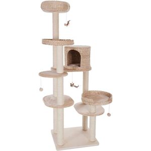 Zooplus & Bitiba Natural Home IV Cat Tree - Beige Zooplus & Bitiba Natural Home IV Cat Tree - Beige