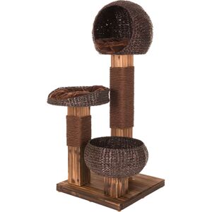 Bitiba Burned Wood Cat Tree - 139cm - Brown Bitiba Burned Wood Cat Tree - 139cm - Brown
