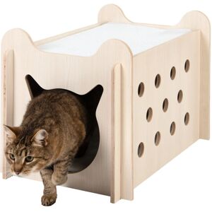 Zooplus Peekaboo Cat Bed - 61x40x40 cm - Double-Storey Indoor Bed Zooplus Peekaboo Cat Bed - 61x40x40 cm - Double-Storey Indoor Bed