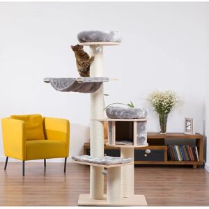 Natural Paradise Magnolia XL Cat Tree - Light Grey Natural Paradise Magnolia XL Cat Tree - Light Grey