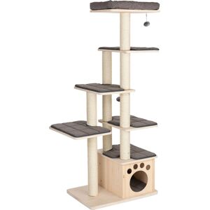 Modern Living La Tour Cat Tree - Natural / Brown - Multi-level Climbing & Resting Modern Living La Tour Cat Tree - Natural / Brown - Multi-level Climbing & Resting