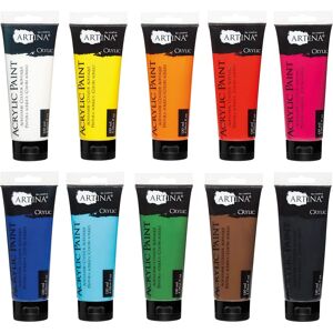 Artina Set aus 10 Acrylfarben - Hochwertige Pigmente Artina Set aus 10 Acrylfarben - Hochwertige Pigmente