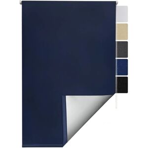 Voilage à rouleau thermique bleu foncé Sol Royal - Volet de fenêtre - Publicité Voilage à rouleau thermique bleu foncé Sol Royal - Volet de fenêtre - Publicité