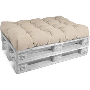 Beautissu - Coussin Palette, Sofa-Palette & Euro Palette Eco Style - Siège Rembourré 120x80x15 cm Nature - Meubles - Publicité Beautissu - Coussin Palette, Sofa-Palette & Euro Palette Eco Style - Siège Rembourré 120x80x15 cm Nature - Meubles - Publicité