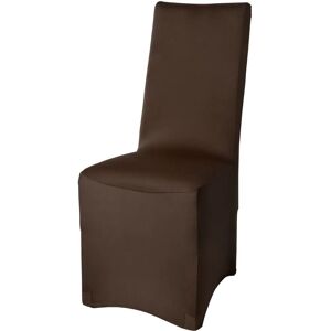 Cover sedia marrone Leona di Beautissu - Tessuto elastico Cover sedia marrone Leona di Beautissu - Tessuto elastico