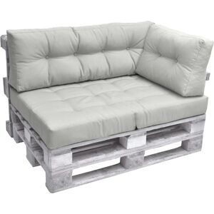 Beautissu Eco Elements Palettenkissen - Grau - Kissen für Europaletten Beautissu Eco Elements Palettenkissen - Grau - Kissen für Europaletten