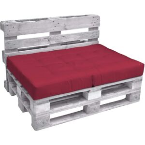 Cuscino Eco Elements Beautissu per Pallet, Rosso, 120x80x15 cm Cuscino Eco Elements Beautissu per Pallet, Rosso, 120x80x15 cm
