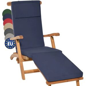 Beautissu - Modelo LoftLux dc - Cojín de Jardín Azul Oscuro - Cojín para Tumbona y Hamaca - 175x45x5 cm Beautissu - Modelo LoftLux dc - Cojín de Jardín Azul Oscuro - Cojín para Tumbona y Hamaca - 175x45x5 cm