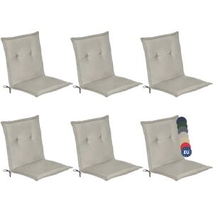 Beautissu Loft NL - Set di 6 Cuscini per Sedie da Giardino - 100x50x6 cm Beautissu Loft NL - Set di 6 Cuscini per Sedie da Giardino - 100x50x6 cm