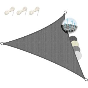 Sol Royal - Parasol triangulaire - Résistant aux UV - 700x500x500 cm - Publicité Sol Royal - Parasol triangulaire - Résistant aux UV - 700x500x500 cm - Publicité