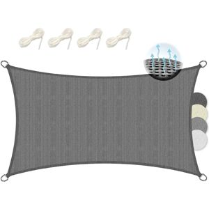 Voile d'ombrage rectangulaire Royal - Résistant aux UV - Publicité Voile d'ombrage rectangulaire Royal - Résistant aux UV - Publicité