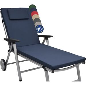 Cojín Loft RL de Beautissu - Azul oscuro - Funda para silla de jardín Cojín Loft RL de Beautissu - Azul oscuro - Funda para silla de jardín