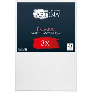 Artina Leinwandsatz - 3 Premium Baumwolle 30x40cm - Künstlerqualität Artina Leinwandsatz - 3 Premium Baumwolle 30x40cm - Künstlerqualität