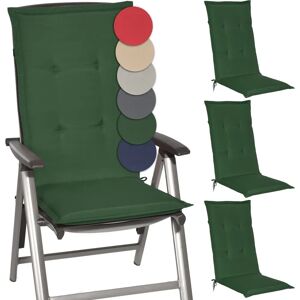 Set de Cojines de Jardín Beautissu - Respaldo Alto 120x50x6cm - Verde Oscuro Set de Cojines de Jardín Beautissu - Respaldo Alto 120x50x6cm - Verde Oscuro