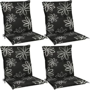 Beautissu Gartenkissen-Set - 4 Kissen - Wasserabweisend - 6cm Dick - Elegantes Design Beautissu Gartenkissen-Set - 4 Kissen - Wasserabweisend - 6cm Dick - Elegantes Design