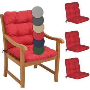 Set di cuscini da giardino Beautissu - 4 pezzi - Rosso Set di cuscini da giardino Beautissu - 4 pezzi - Rosso