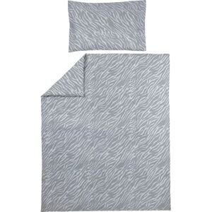 Meyco - Zebra Gray - 100 x 135 cm - Funda nórdica Meyco - Zebra Gray - 100 x 135 cm - Funda nórdica