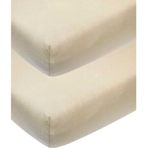 Meyco Baby Ledikantlaken Set - 60x120cm, Zand - 2 Stuks Meyco Baby Ledikantlaken Set - 60x120cm, Zand - 2 Stuks