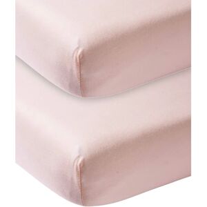Sábana ajustable Jersey Rosa Claro Meyco - Juego de 2 Sábana ajustable Jersey Rosa Claro Meyco - Juego de 2