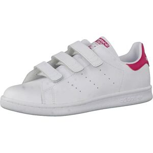 Adidas Originals Tjejer Stan Smith Sneakers - Vitt Rosa Läder - Skor Adidas Originals Tjejer Stan Smith Sneakers - Vitt Rosa Läder - Skor
